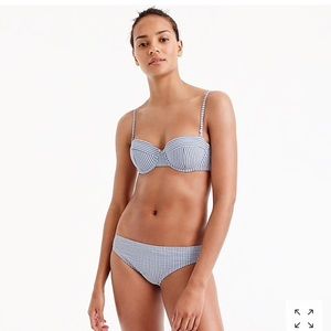J.CREW SEERSUCKER BIKINI 32A